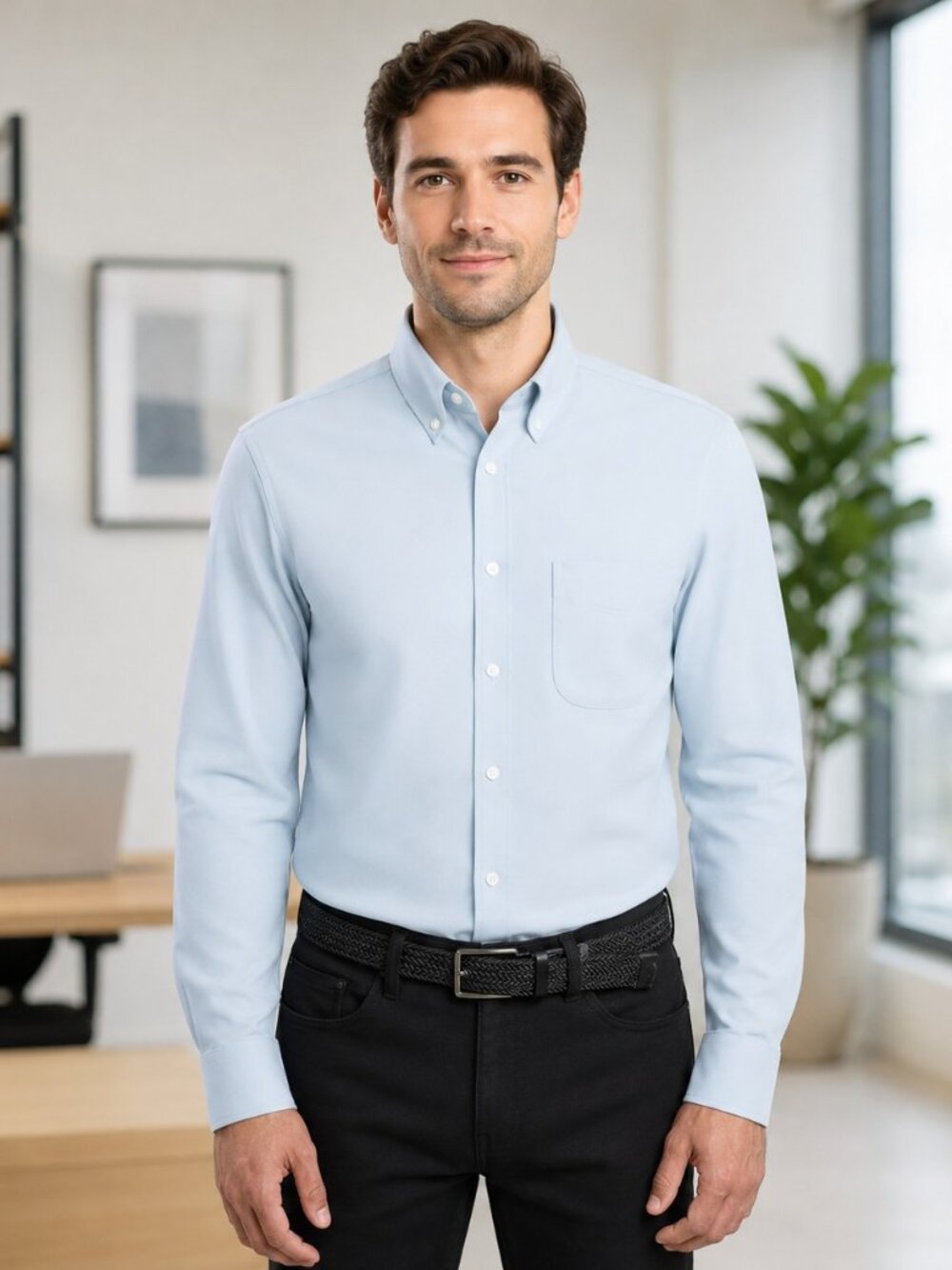 Jachs Men’s Shirt Long Sleeve Button